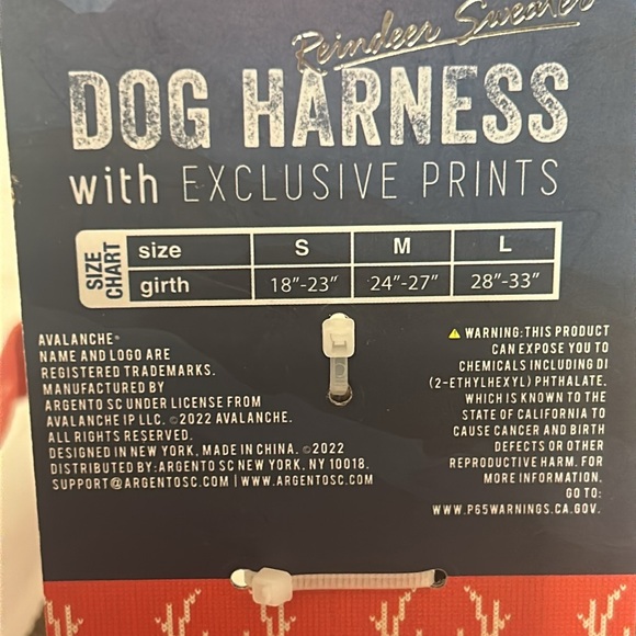 Dog Harness with exclusive print Avalanche large 28”-33” new - Picture 5 of 6